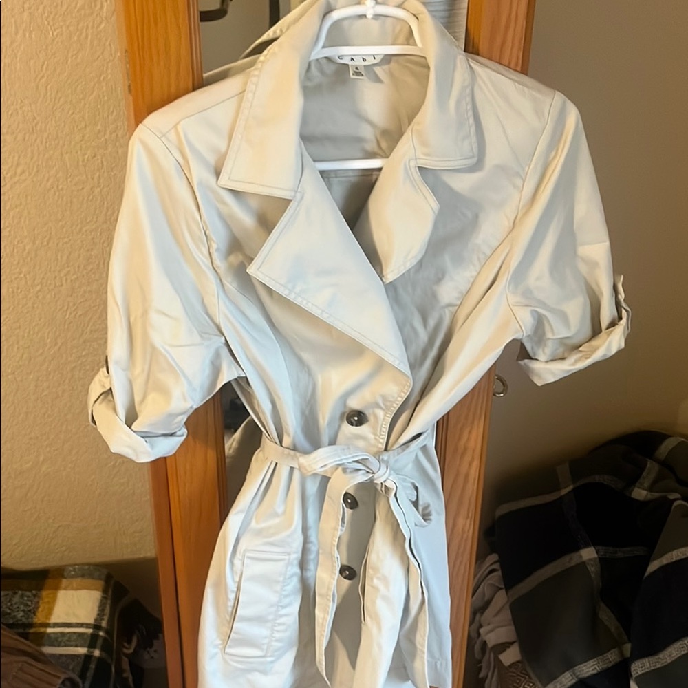 Stylish Cream Trench Coat